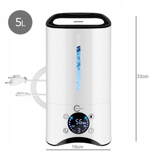 Nawilżacz powietrza AUTOMATYCZNY + AROMATERAPIA 6w1 +12 OLEJKÓW FILTR na Arena.pl