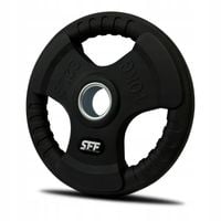 OBCIĄŻENIE OLIMPIJSKIE KRĄŻEK 10KG GUMOWANE 51MM WYTRZYMAŁE SOLIDNE