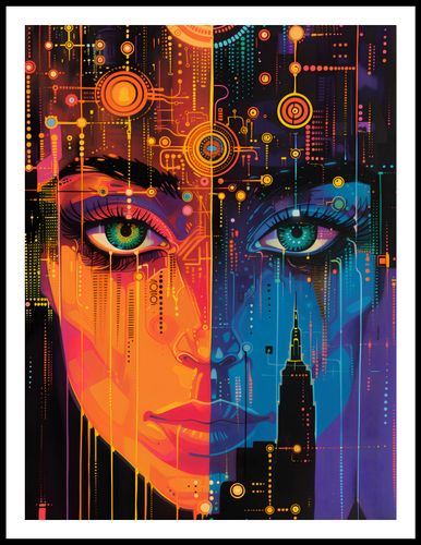 Plakat 60x80cm Cyfrowa Psyche na Arena.pl