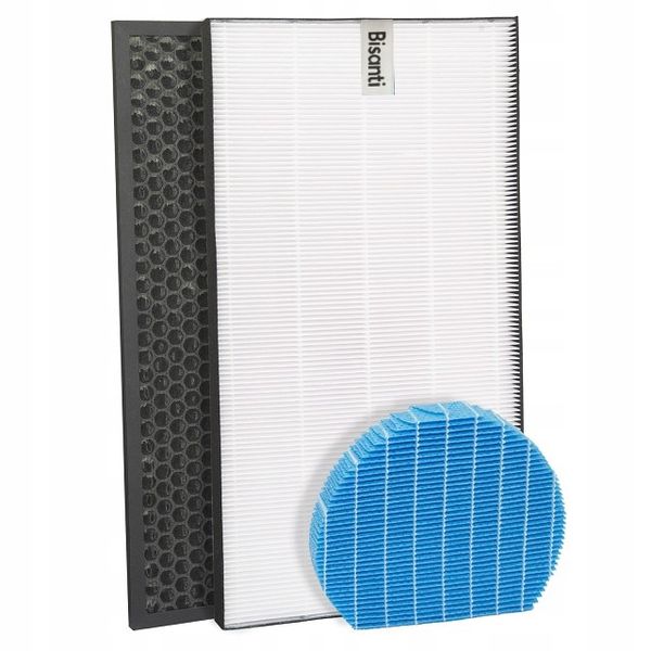 ZESTAW FILTRÓW DO OCZYSZCZACZA SHARP KC-A50EUW KC-A50EUB HEPA WEGLOWY WODY zdjęcie 1