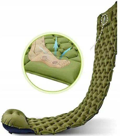 MATA KARIMATA 3D MATERAC SAMOPOMPUJĄCY POMPKA PODUSZKA + GRATIS 198x60x8cm zdjęcie 1