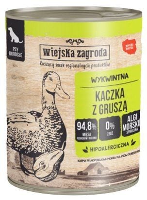 Zdrowa karma dla psa bez glutenu i GMO Wiejska Zagroda Kaczka, Gruszka 800g na Arena.pl