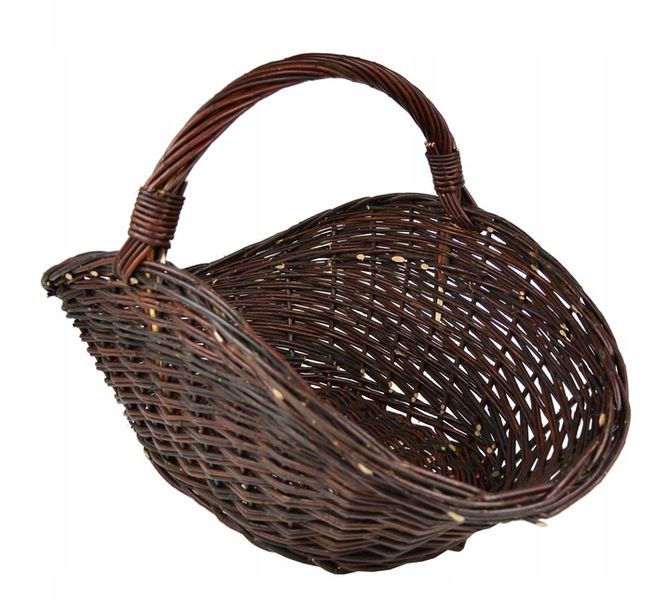 Wiklinowy KOSZ NA PIKNIK koszyk do kominka zdjęcie 2