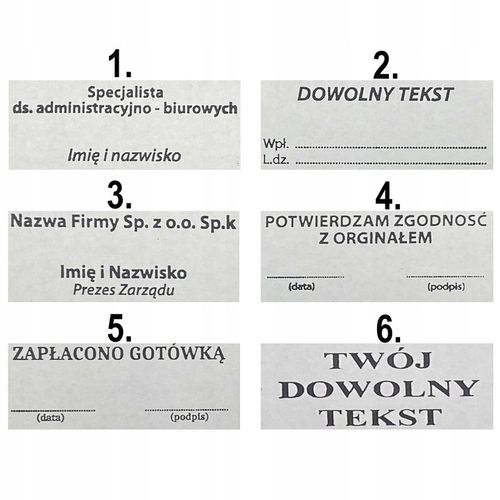 PIECZĄTKA TRODAT 8911 DO 4 LINII FIRMOWA IMIENNA BIUROWA PROJEKT + GUMKA na Arena.pl