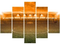 105CM 150CM ZEGAR 5 ELEM STADION BLASKU SŁOŃCA DRUK OBRAZ