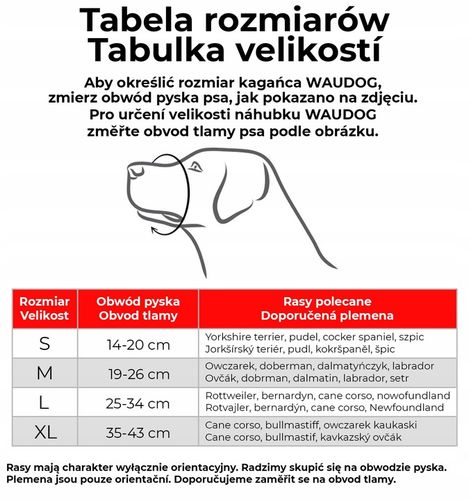 Kaganiec dla psa WAUDOG Nylon, wzór Szkocka czerwień, rozmiar M, 19-26 cm na Arena.pl