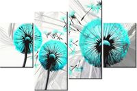 140CM 70 OBRAZ DMUCHAWCE TURKUSIE ŚCIENNY