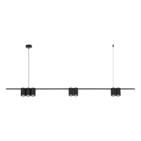 Lampa wisząca (listwa) Genesis Czarny 7xGU10