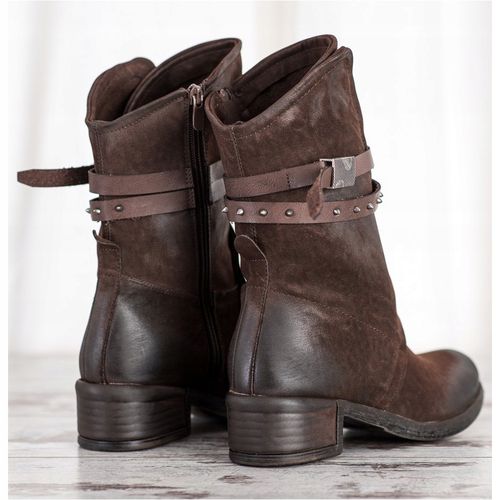 Brązowe Botki r.40 na Arena.pl