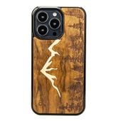 drewniane etui na iphone 13 pro góry imbuia