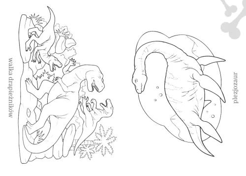 Maluszkowe Malowanie. Dinozaury na Arena.pl