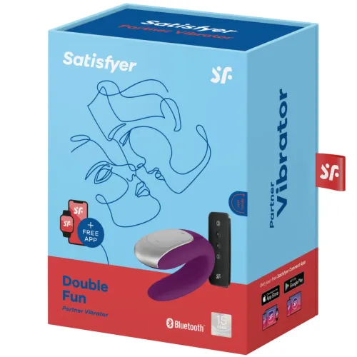 satisfyer double fun violet - model dla par, sterowanie aplikacją na Arena.pl