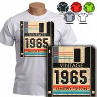KOSZULKA T-SHIRT MĘSKI - Limitowana classic dyskietka NA 60 URODZINY - S