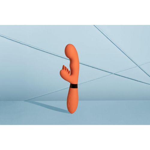 silicone rabbit vibrator with ribbed clitoral stimulator na Arena.pl