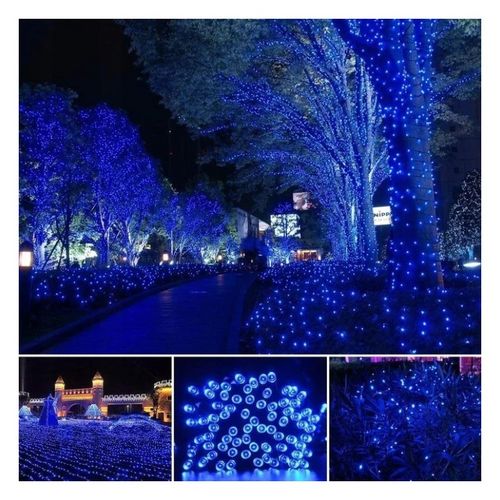 światełka lampki wewnętrzne/zewnętrzne 100 led niebieskie lamp01n na Arena.pl