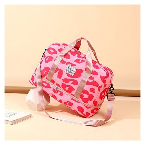 Torba podróżna dwukomorowa różowa PANTERKA 51x25x39cm T264 na Arena.pl