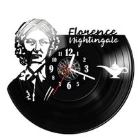 Zegar ścienny z płyty winylowej Florence Nightingale 612.14