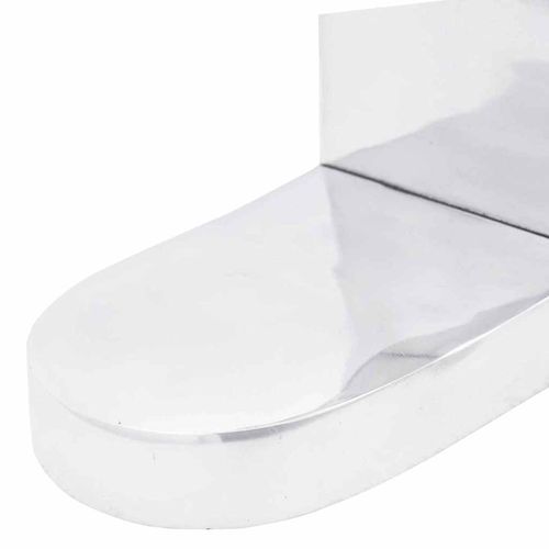 Podpórki do książek 2 pcs Srebrny 17 x 15 x 27 cm Aluminium na Arena.pl