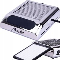 Pochłaniacz Pyłu Do Paznokci MOLLYLAC Kasetowy Filtr Mocny Srebrny 80W