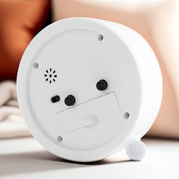 Biały budzik z Twoim nadrukiem zdjęcie 3