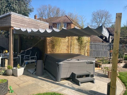 ROLETA RZYMSKA PRZECIWSŁONECZNA WODOSZCZELNA ZWIJANA NA DACH SZARA 2,5X3 na Arena.pl