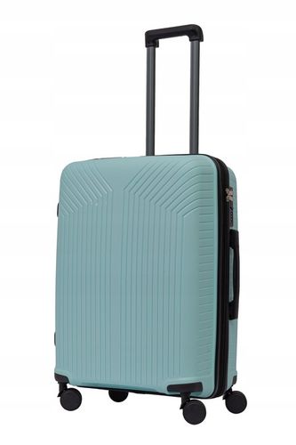 Wytrzymała Walizka Rozmiar Średni 65L Polipropylen 4 Koła Bagaż na Arena.pl