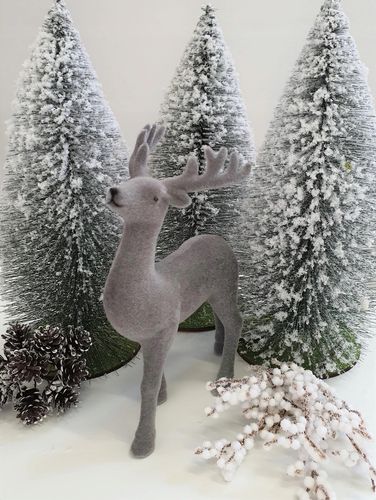 RENIFER WELUROWY FIGURKA DO POSTAWIENIA 21CM STROIK na Arena.pl
