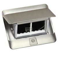 Minipuszka Pop-up do wyposażenia, 4 moduły, stal nierdzewna Legrand 054021