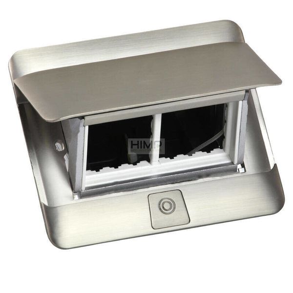 Minipuszka Pop-up do wyposażenia, 4 moduły, stal nierdzewna Legrand 054021 zdjęcie 1