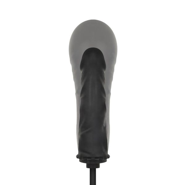 Anal Collection - Inflatable Dildo With Pump 14,5 Cm - Black zdjęcie 4