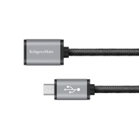 Kabel USB-micro USB gniazdo-wtyk 1m przedłużacz