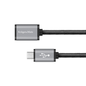 Kabel USB-micro USB gniazdo-wtyk 1m przedłużacz