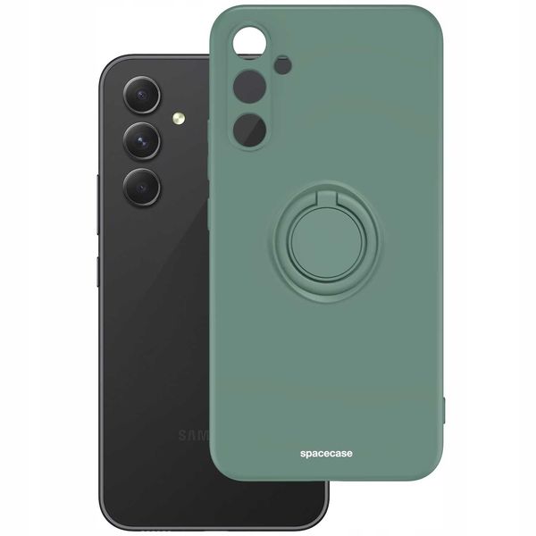 Spacecase Silicone Ring Galaxy A54 5G Dark Green zdjęcie 2