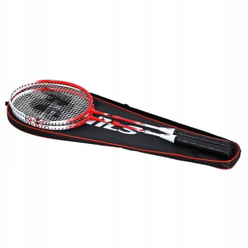 NILS Zestaw 2 Rakiety + 6 Lotek Piórowych Do Gry W Badmintona W Pokrowcu na Arena.pl