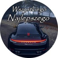 Opłatek na tort Urodziny Porsche Samochód Auto Logo Fura Bryka 18 30 40 50