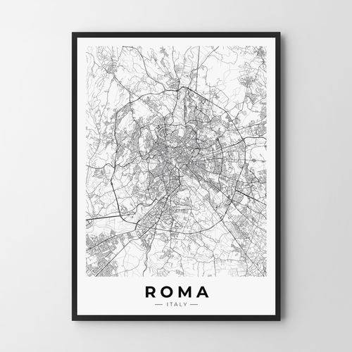 Plakat mapa Rzym plan miasta 50x70 cm na Arena.pl
