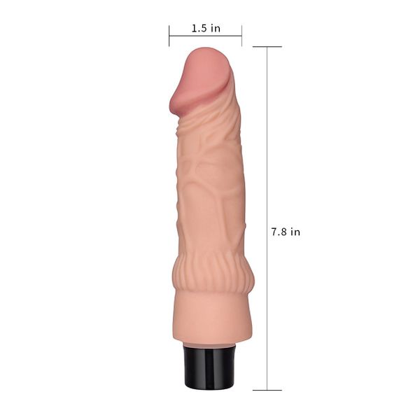 7.8"" REAL SOFTEE Vibrating Dildo zdjęcie 7