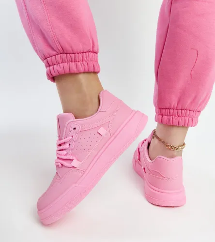 Różowe sneakersy na platformie Asphodel 38 na Arena.pl