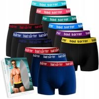 BAD SURFER OnlyWave! Bokserki Męskie 12pak Bawełniane Mix Logo Rozmiar