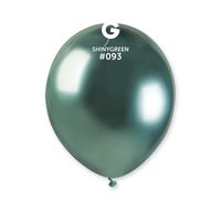 Balon zielony shiny metaliczne chrom metallic 12 cm 3 szt.