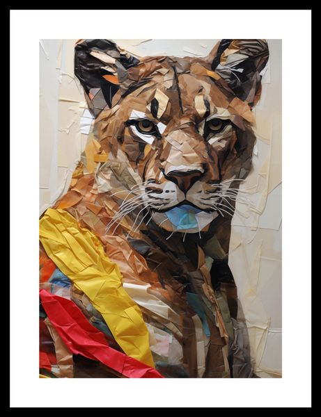 Plakat 25x35cm Papierowy Tygrys zdjęcie 3