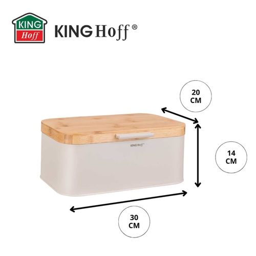 chlebak stalowy z babusową pokrywą kinghoff kh-1928 na Arena.pl