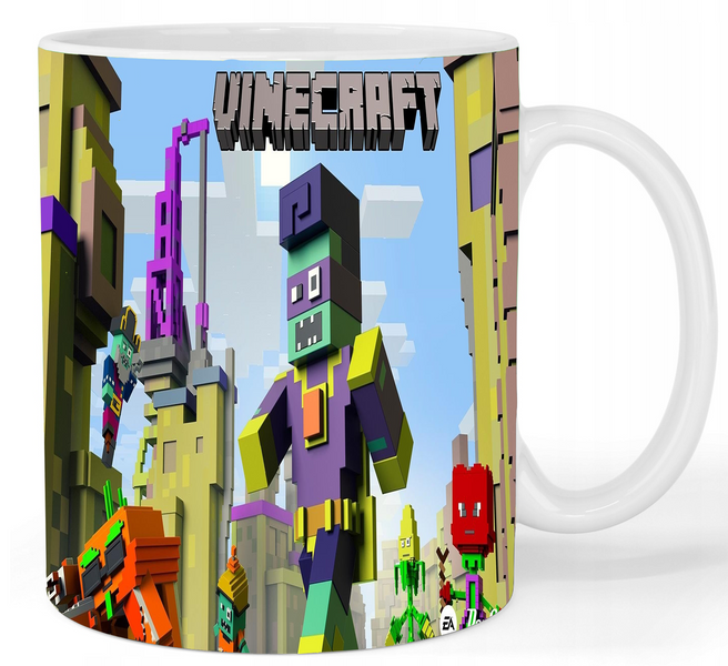 Kubek ceramiczny Plants vs Zombie - Minecraft remake zdjęcie 1