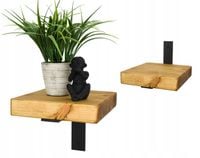 Kwietnik Loft wiszący, ścienny półka na kwiaty, Industrialny 20cm x 20cm