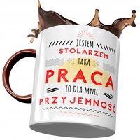 Kubek Bordowy Dla Stolarza Jestem Stolarzem Z Nadrukiem Ze Zdjęciem