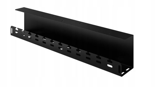 Organizer Uchwyt Maskownica do Kabli pod Biurko 59 cm Metal Czarny Stalflex na Arena.pl