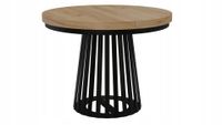 STÓŁ OKRĄGŁY ROZKŁADANY NOGA METAL SALON KUCHNIA 110cm+2x50cm