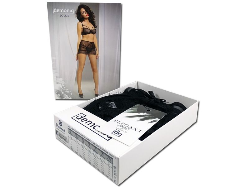 Czarny koronkowy pas do pończoch z biustonoszem XL zdjęcie 6