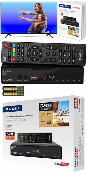 TUNER DEKODER DVB-T2 TV H.265 HEVC FULL HD USB HDMI ANTENA DVB-T zdjęcie 3