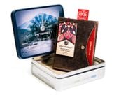 czarny, pionowy portfel męski ze skóry naturalnej - peterson